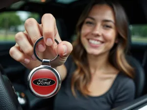 Ford Porte-clés Élégants Alliage Métal Brillant